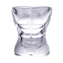 Wine Glass Human Body Art Cup Transparent Thick-bottomed Wine Glass for Party Whiskey A white