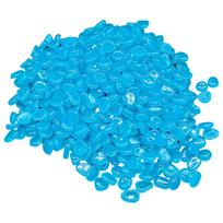 In the Dark Garden Pebbles - Outdoor Decorative for Walkways, Stepping Paths, Landscaping Features, and Garden Decor, for Patios and Borders One Size blue