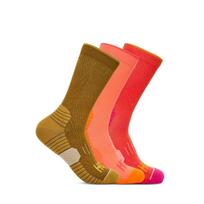 [hoka] Hoka Unisex Crew Run Socks 3 Pack 1122931-CDNN S red