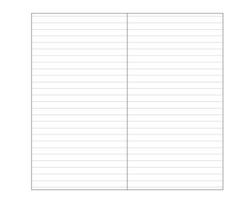 15Sheets Carft Refill Spiral Binder Inner Page Line Blank Craft Grid Inside Paper Stationery white
