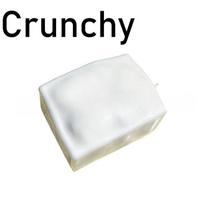 Tofu Stress Ball Shapeable Non-Bounce Crunchy Creamy Feel Squeeze Ball Fidget Toy ASMR Sensory Anti-Stress Toys for Adults Gift white