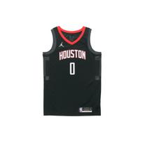 Jordan NBA Basketball Jersey, SW Fan Edition, 2020-21 Season, Rockets Statement, Russell Westbrook No. 0 Breathable Sleeveless Men Tops CV9478-010 S black