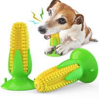 Naminių gyvūnų reikmenys Šuns dantų šepetėlis Garsinis kramtukas Kukurūzų burbuolės mazgas Dantų valymo lazdelė Šuns žaislas Sucker Corn on the Cob ežero mėlyna spalva