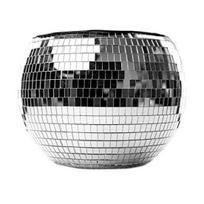 Flash Ice Bucket Disco Ball Shape Prism Load Bearing Large Capacity Cold Resistant black