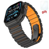 Luxury Titanium Bracelet for Apple Watch Ultra 3 2 1 49mm Series 11 10 46mm 9 8 7 45mm Metal Men Watch Band for Iwatch 6 SE 44mm ultra 3 2 1 49mm black