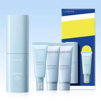 LANEIGE Water Bank Blue Hyaluronic Serum Hydration Set (50mL + 25mL) + Blue Hyaluronic Moisture Cream 25mL x2 yellow