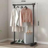 Simple floor-to-ceiling vertical drying rack balcony clothes drying rack home bedroom dormitory hanger 67*130*38cm juoda
