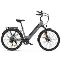 Touroll J2 ST Elektrinis dviratis su žemu rėmu – 45 Nm variklis, 100 km nuotolis, patogus miesto kelionėms pilka