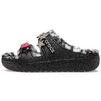 Crocs Classic Cozzzy Disco Glitter Sandals 'Black' Women's 208074-0C4 36-37 black