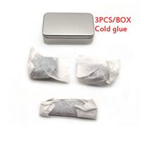 3Pcs Cold Glue Car Body Paintless Bump Dent Damage-free Dent Repair Tool Boxed white
