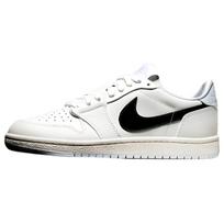 Jordan Air Jordan 1 ' 85 Low Wings Low-Top Vintage Basketball Shoes Men's White Black Jordan DZ3140-100 37.5