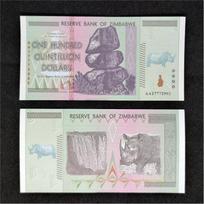 Zimbabvės Milijono Milijardo Banknotas Zimbabvės Didelės Nominalo Juokingi Kolekcionuojami Daiktai Amatų Gaminiai One Size gray