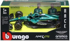 Žaislinis lenktyninis automobilis Bburago Aston Martin AMR 25 2025 18-38250, 1:43, žalia sp.