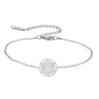 LIKGREAT Hecate Goddess Bracelet Witchcraft Protection Charm Chain Wiccan Witchy Pagan Gift for Women Stainless Steel Jewelry white