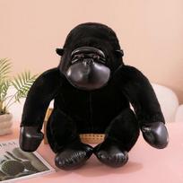 King Kong Gorilla Plushies Chimpanzee Plush Toy Monkey Doll Stuffed Animals Kids Gift 35cm juoda