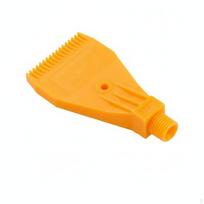 Duckbill Air Nozzle Flat Jet Blower High Impact Stream for Product Cooling, Surface Yellow Abs Single Hole