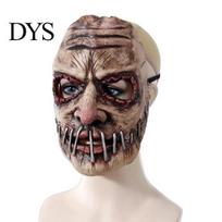 Suaugusiųjų baisi vakarėlio kaukė, Helovino siaubo kaukė, Šleikšti latekso kaukė su reguliuojama juostele, Įspūdinga, realistiška, Cosplay kostiumui, Vaiduoklių namų rekvizitas, Siūta burna gray