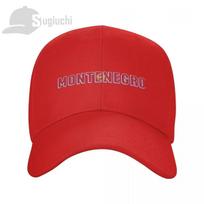 Montenegro Country Flag With Name Baseball Cap Unisex Women Summer Unisex Hip Hop Caps Golf Hat Trucker Caps One Size brown
