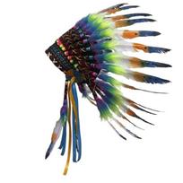 Indian Styles Feather Headdress Stand Out At Celebrations Hand Woven Feather Stylish Headpiece for Festivals black