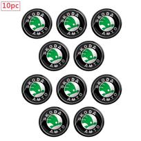 10pcs Car Styling Logo Small Decoration GM Sticker Decals For Skoda Octavia A5 A7 Fabia Superb Car Logo Decoration Accessories knzh54 juoda