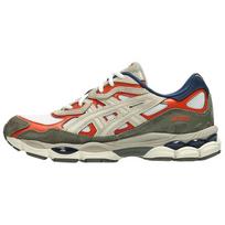 ASICS GEL NYC Breathable Rubber Training Running Shoes Unisex Green Red 1203A383-108 46.5 raudona