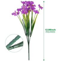 Bright And Lush Artificial Plum Blossoms Perfect Uv Resistant Outdoor Decor violetinė