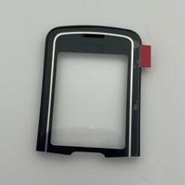 Nokia 8600 mobiliojo telefono korpusas, LCD veidrodinis ekranas, ekrano apsauginis stiklas su rėmeliu, atsarginės dalys juoda