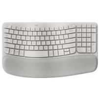 Logitech Wave Keys Ergonomic Wireless Keyboard smėlinė