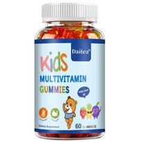 Daitea Kids Multivitamin Gummies, Brain Focus, 60 Gummies 120 Capsules