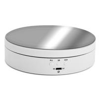138mm Photography Rotating Display Stand 360 Degree Electric Rotating Product Display Turntable Rechargable white smooth white