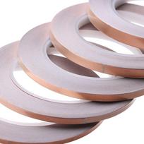 30 metrų lipni EMI ekranavimo karščiui atspari juosta, vienpusė laidžioji vario folijos juostelė 3mm 4mm 5mm 6mm 8mm 10mm 3mm gray