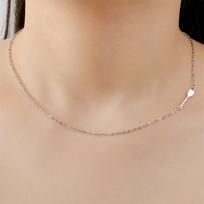 My Shape Oar Necklace Paddle Board Choker Stainless Steel Pendants Neck Chain Jewelry Summer Holiday Gifts Crew Rowing Person 45cm beige