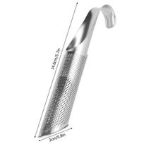 Stainless Steel Tea Strainer Fine Mesh Infuser with Hanging Hook Tea Diffuser Steeper Pipe Filter for Loose Leaf Tea 1PC white