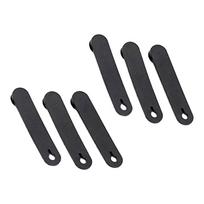 6/12PCS Black Motorcycle Cable Securing Ties Rubber Wiring Harness Bands  Motorcycle Motorcross 6PCS black