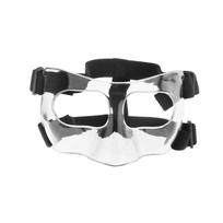 Black/Clear Nose Protective Shield Elastic Strap Face Guard Basketball Face Mask  Sports Injuries Clear black