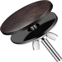 M6 Stainless Steel Sink Hole Cover Non-slip Leakproof Kitchen Faucet Hole Plug for Home Kitchen Bar Sink Sealing Use A5 black