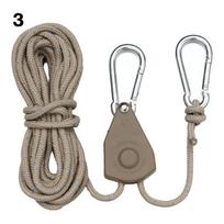 Rope Camping Tool Ratchet Hangers Tent Rope Tensione Adjustable Rope Fastener Fixed Buckle Pulley 3