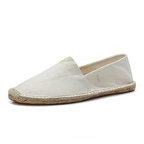 Vyriški espadriliai Vyrai Mozaikiniai Įslystami Vasariniai Batai Mokasinai Kvėpuojantis Drobės Batai Jūros Žolės Apvyniotas Moteriški Batai Unisex 39 balta