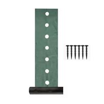 Biodegradable Weed Proof Cloth Pre-punched Holes Weed Control Ground Cover  Lawn Use 23.62X196.85in gray