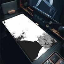 Anime Tokyo Ghoul Mousepad Kaneki Ken HD Printing Computer Gamer Locking Edge Non-slip Mouse Pad XXL Keyboard PC Desk Pad Carpet 30cmx60cm gray