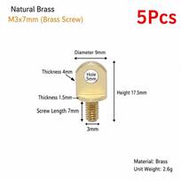 5 vnt. M3-M10 žalvariniai kilpiniai varžtai Žalvariniai kilpiniai varžtai lynams, augalų šviestuvams pakabinti 5Pcs Brass M6x12mm