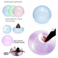 50CM Outdoor Inflatable Toy Bubble Ball Summer TPR Decompression Super Large Inflatable Balloon Water Injection Bubble Ball rožinė