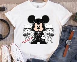Žvaigždžių karai Helovinas Mikis Cosplay Darth Vader ir Stormtrooper 100% medvilnės marškinėliai Vyriški marškinėliai Viršus L black