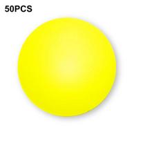 50Pcs/Pack 40mm Ping-Pong Ball Frosted Table Tennis Color Rust Resistant Portable Bright Ball for Practice šviesiai geltonos spalvos