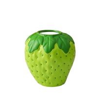 Ceramic Strawberry Shaped Vase Decorative Flower Pot for Home Office Living Room Desk Arrangement Display one size žalia