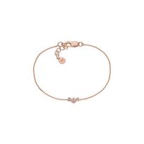 Emporio Armani  diamond eagle logo simple and fashionable adjustable 925 silver bracelet for women EG3479221 sidabras