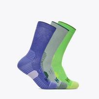 [hoka] Hoka Unisex Crew Run Socks 3 Pack 1122931-CGNN S blue