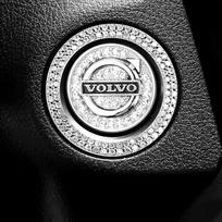 Automobilio paleidimo jungiklio mygtukas Deimantiniai lipdukai Cirkonio žiedas Apdailos žiedas Apsauginis dangtelis Volvo V40 V60 V90 XC40 XC60 XC90 S60 S90 WH9 white