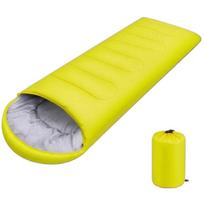 Outdoor Warm Cotton Sleeping Bag, Envelope, Thickened Sleeping Bag One Size yellow