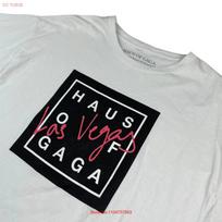 Haus Of Gaga Las Vegas Residency 100 Cotton S T Shirt White Large vintage Washed designer clothes fashion Soft Comfortable XL white